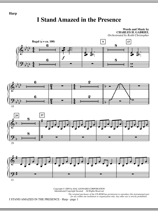 I Stand Amazed In The Presence – Harp I Stand Amazed In The Presence – Harp