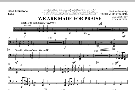 We Are Made For Praise – Bass Trombone/Tuba We Are Made For Praise – Bass Trombone/Tuba