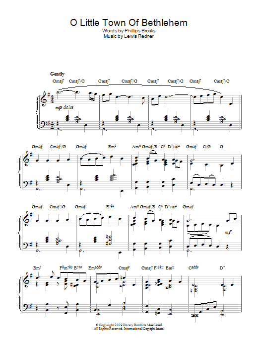 O Little Town Of Bethlehem O Little Town Of Bethlehem
