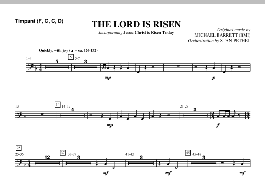 The Lord Is Risen – Timpani The Lord Is Risen – Timpani