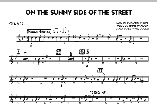 On The Sunny Side Of The Street – Trumpet 2 On The Sunny Side Of The Street – Trumpet 2