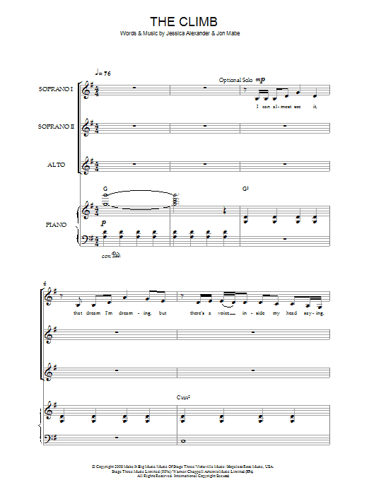 The Climb (from Hannah Montana: The Movie) The Climb (from Hannah Montana: The Movie)