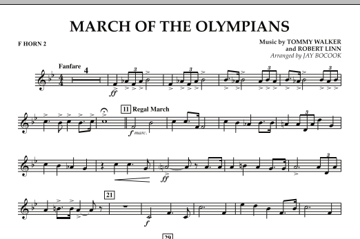 March Of The Olympians – F Horn 2 March Of The Olympians – F Horn 2