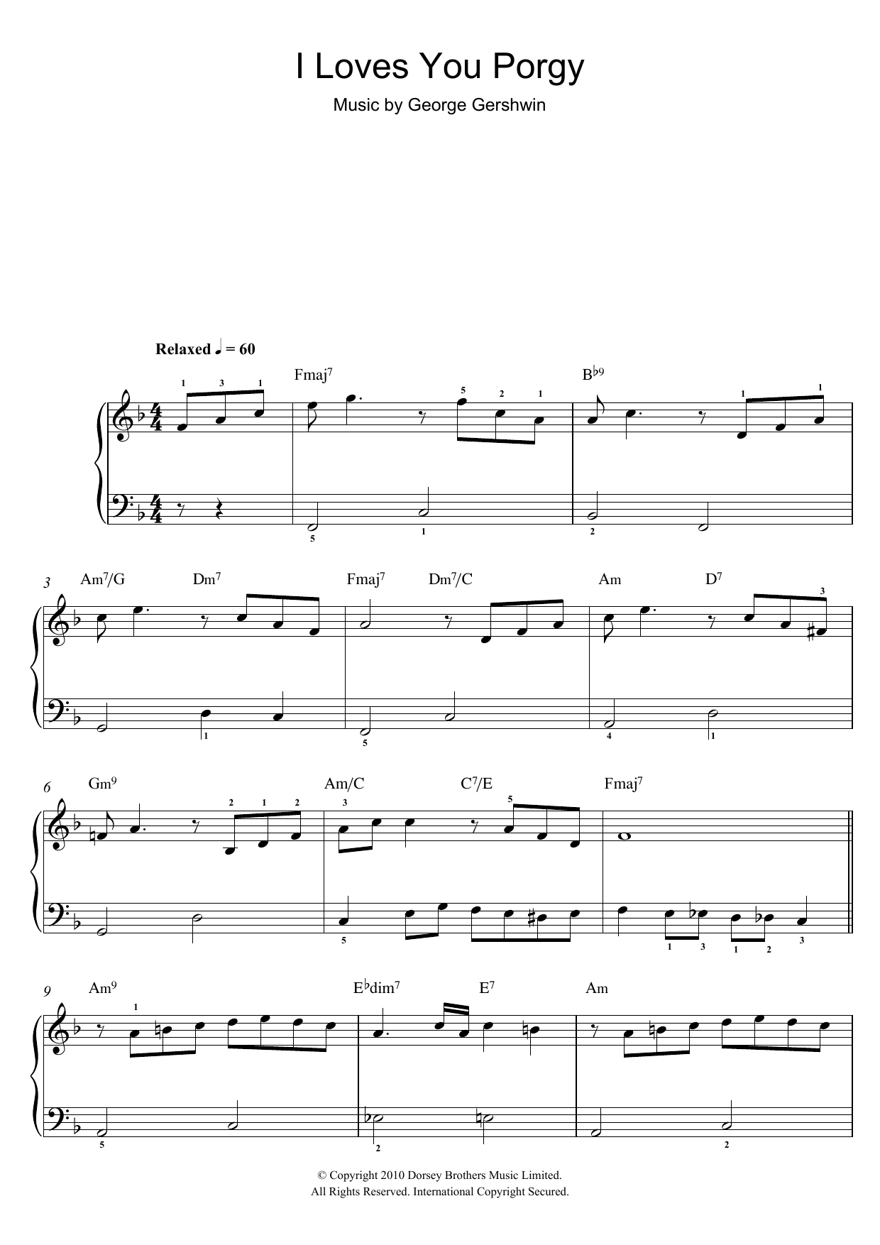 I Loves You, Porgy (From Porgy And Bess) I Loves You, Porgy (From Porgy And Bess)