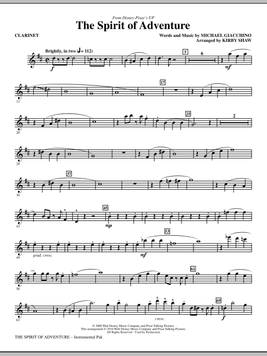 The Spirit Of Adventure – Bb Clarinet The Spirit Of Adventure – Bb Clarinet