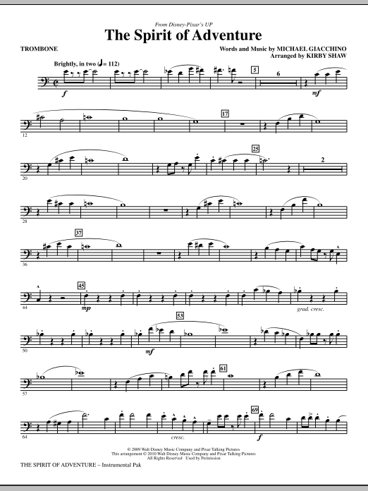 The Spirit Of Adventure – Trombone The Spirit Of Adventure – Trombone