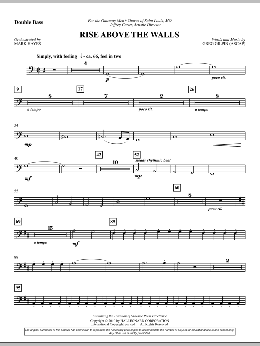 Rise Above The Walls – Double Bass Rise Above The Walls – Double Bass