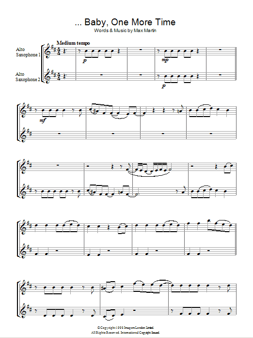 …Baby One More Time …Baby One More Time