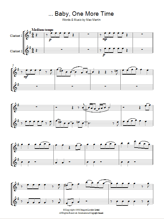 …Baby One More Time …Baby One More Time