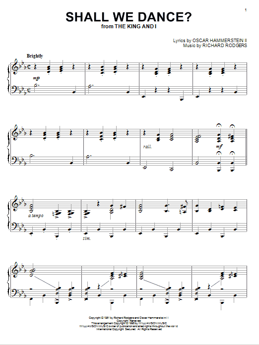 Shall We Dance? Shall We Dance?