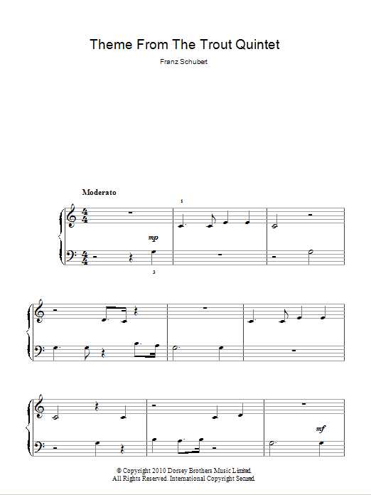 Theme From The Trout Quintet (Die Forelle) Theme From The Trout Quintet (Die Forelle)