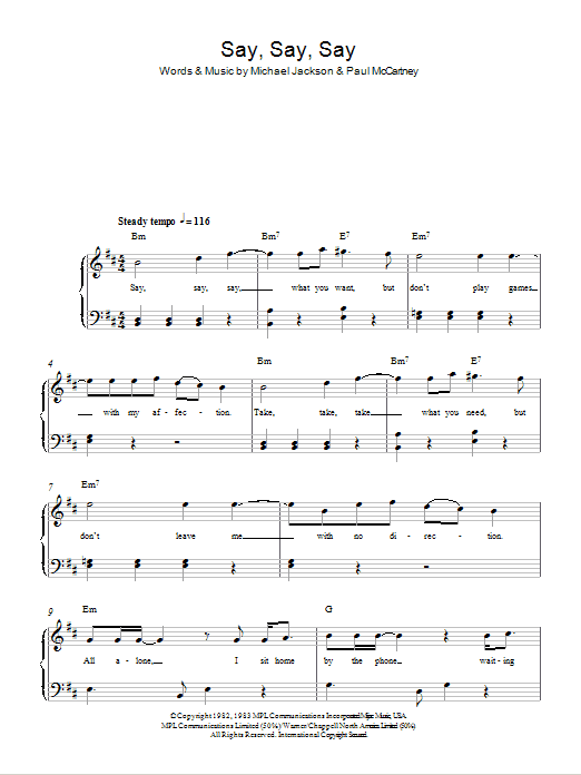 Say Say Say Say Say Say