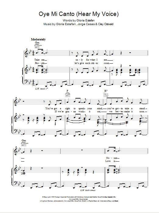 Oye Mi Canto (Hear My Voice) Oye Mi Canto (Hear My Voice)