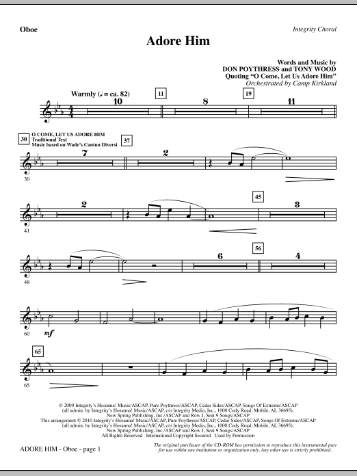 Adore Him – Oboe Adore Him – Oboe