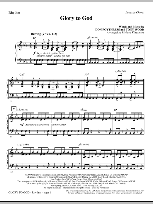 Glory To God – Rhythm Glory To God – Rhythm