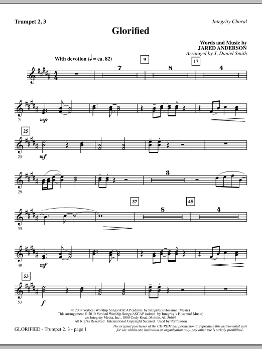 Glorified – Trumpet 2 & 3 Glorified – Trumpet 2 & 3