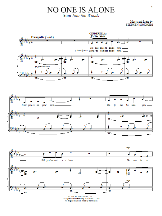 No One Is Alone (from Into The Woods)