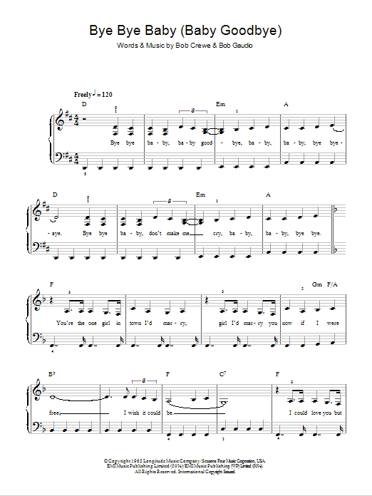 Bye Bye Baby (Baby Goodbye) Bye Bye Baby (Baby Goodbye)