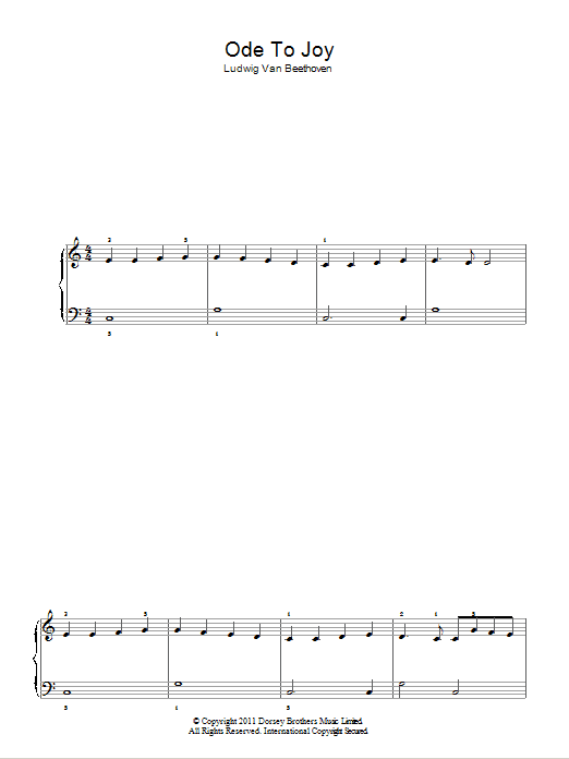 Ode To Joy from Symphony No. 9, Fourth Movement Ode To Joy from Symphony No. 9, Fourth Movement