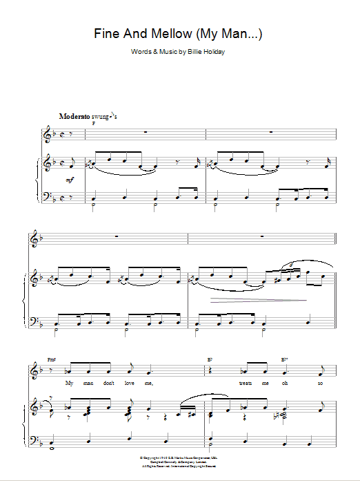 Fine And Mellow (My Man Don’t Love Me) Fine And Mellow (My Man Don’t Love Me)
