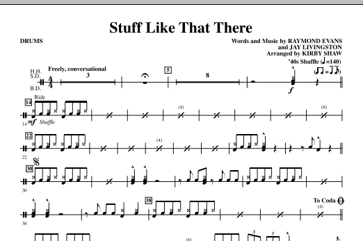 Stuff Like That There – Drums Stuff Like That There – Drums