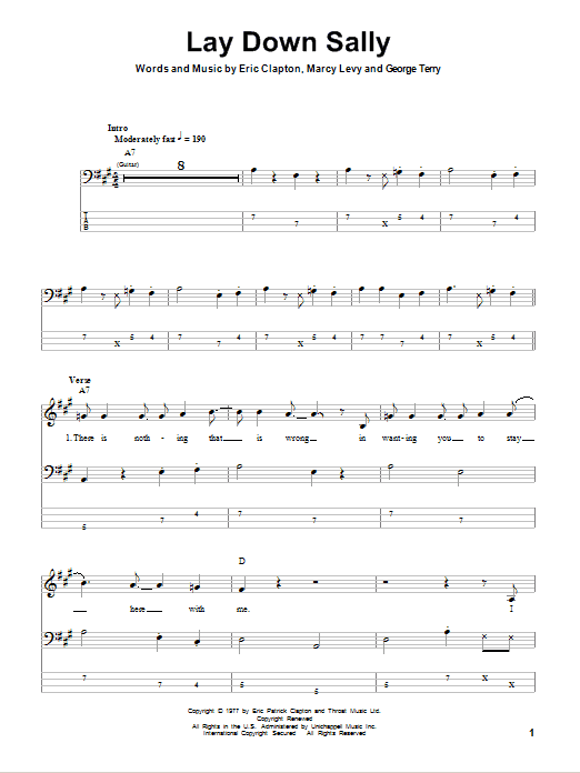 Lay Down Sally Lay Down Sally