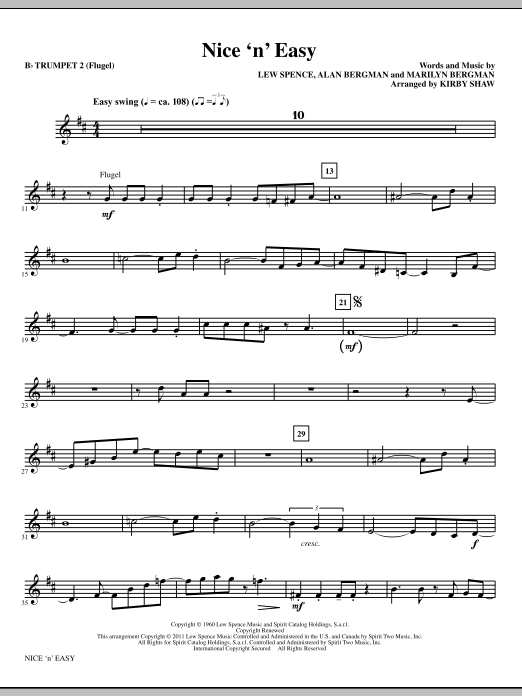 Nice ‘n’ Easy – Bb Trumpet 2 (Flugelhorn) Nice ‘n’ Easy – Bb Trumpet 2 (Flugelhorn)