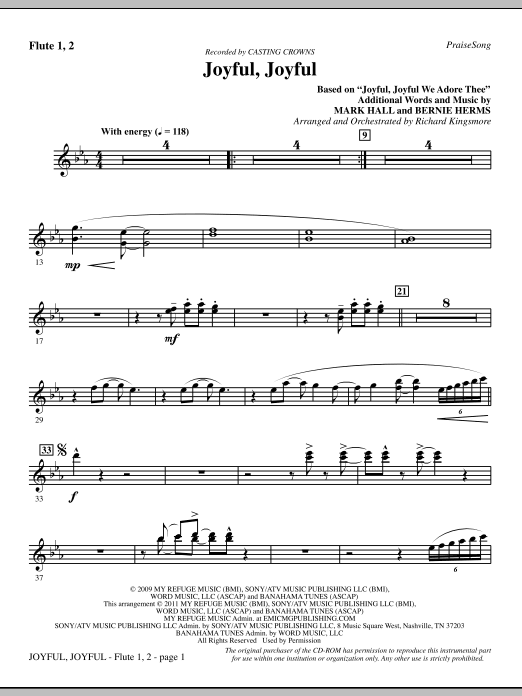 Joyful, Joyful – Flute Joyful, Joyful – Flute