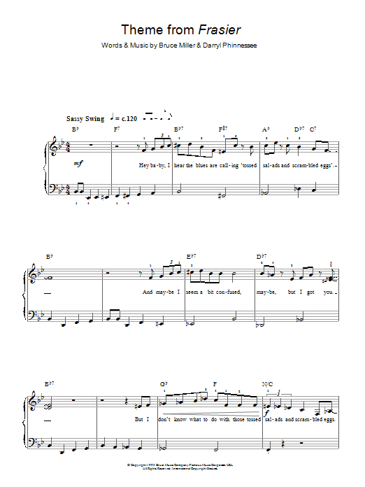 Theme From “Frasier” Theme From “Frasier”