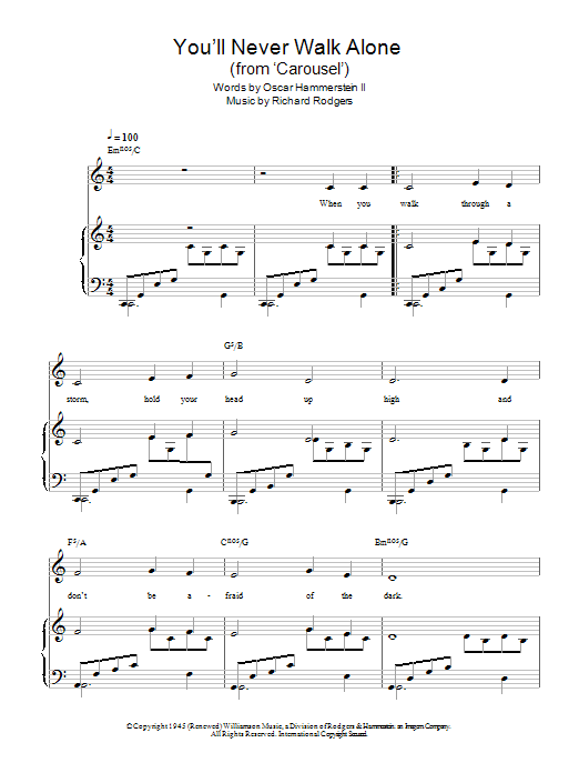 You’ll Never Walk Alone (from Carousel) You’ll Never Walk Alone (from Carousel)