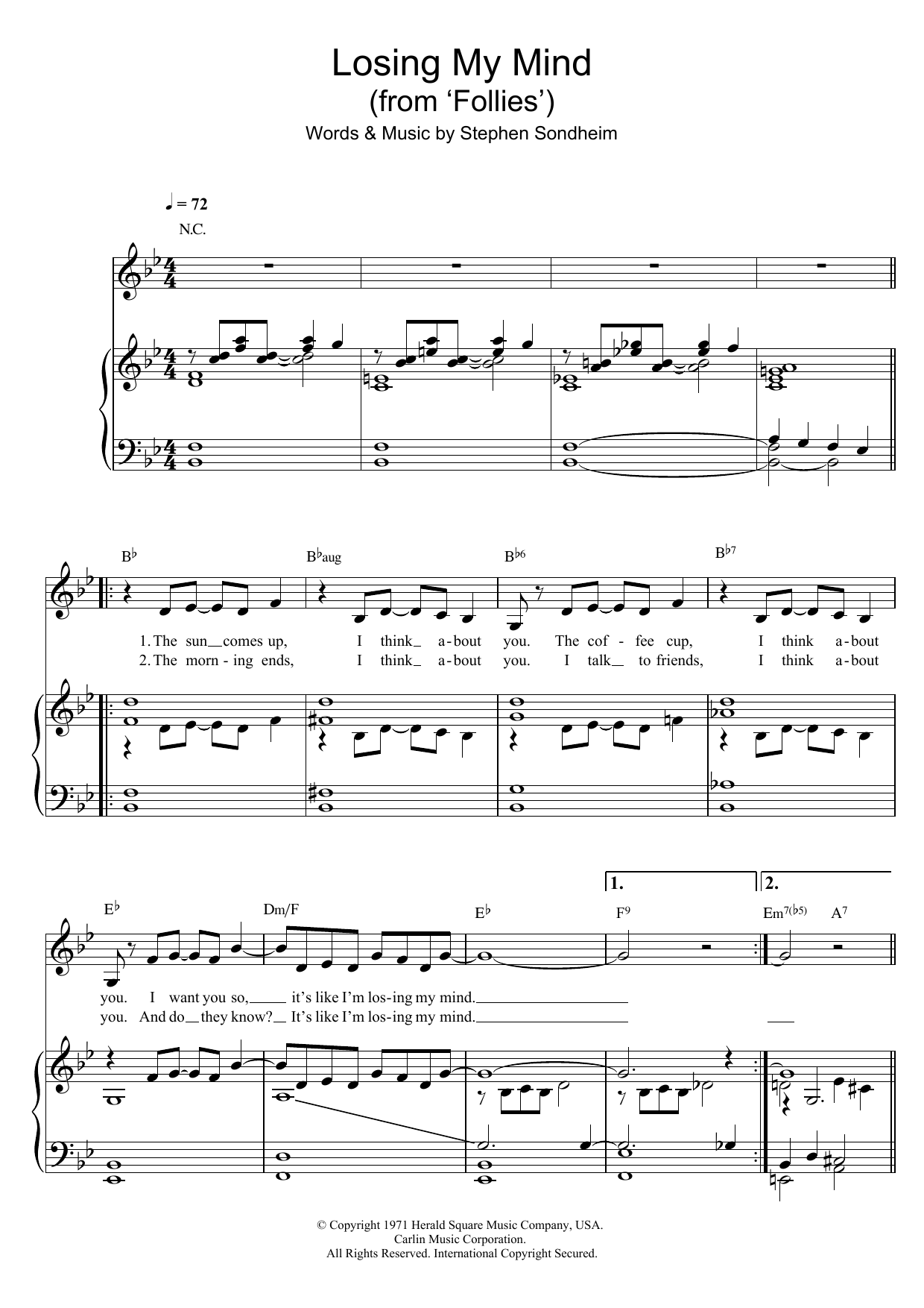 Losing My Mind (from ‘Follies’) Losing My Mind (from ‘Follies’)