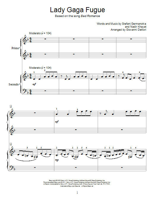 Lady Gaga Fugue