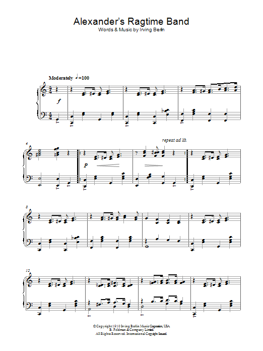 Alexander’s Ragtime Band Alexander’s Ragtime Band