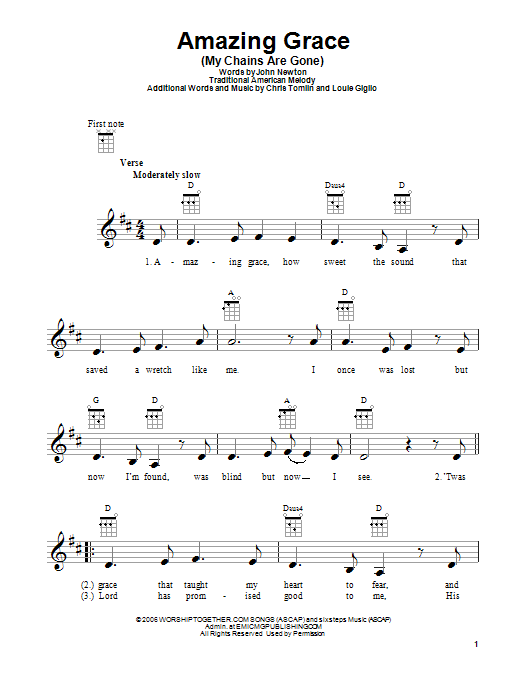 Amazing Grace (My Chains Are Gone)
