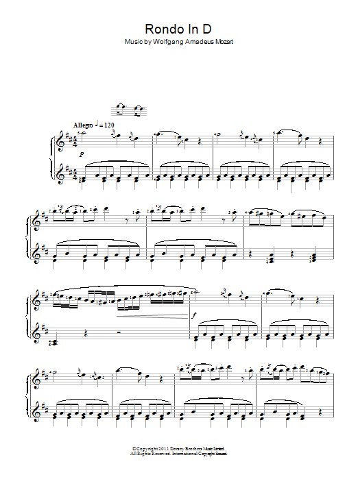 Rondo In D Rondo In D