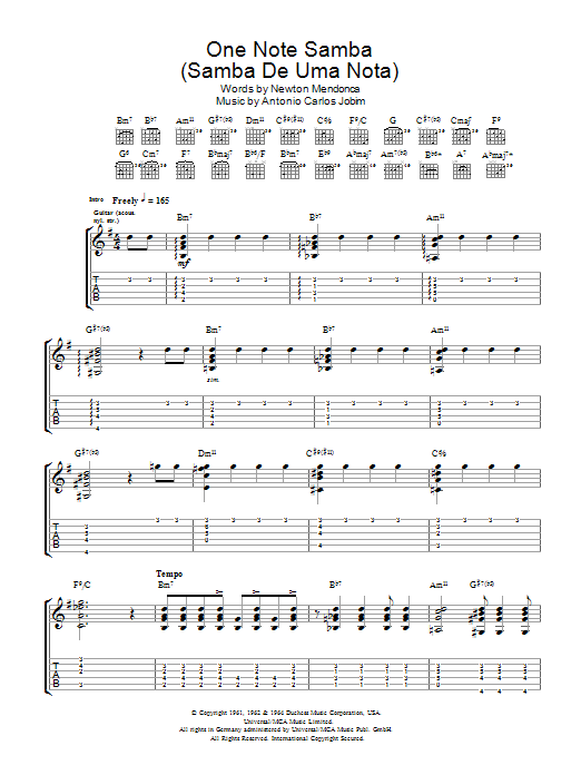 One Note Samba (Samba De Uma Nota) One Note Samba (Samba De Uma Nota)