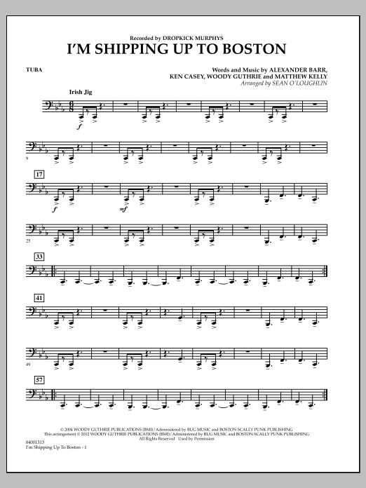 I’m Shipping Up To Boston – Tuba I’m Shipping Up To Boston – Tuba