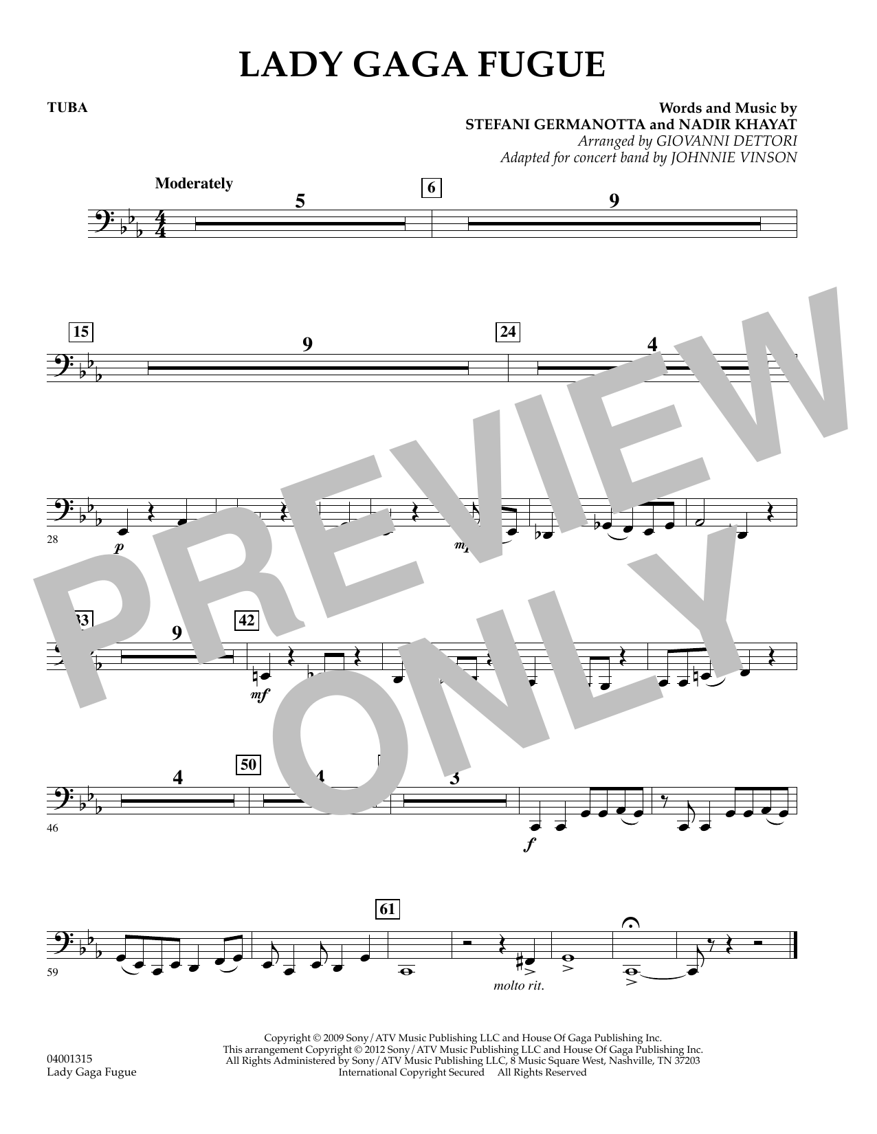 Lady Gaga Fugue – Tuba Lady Gaga Fugue – Tuba