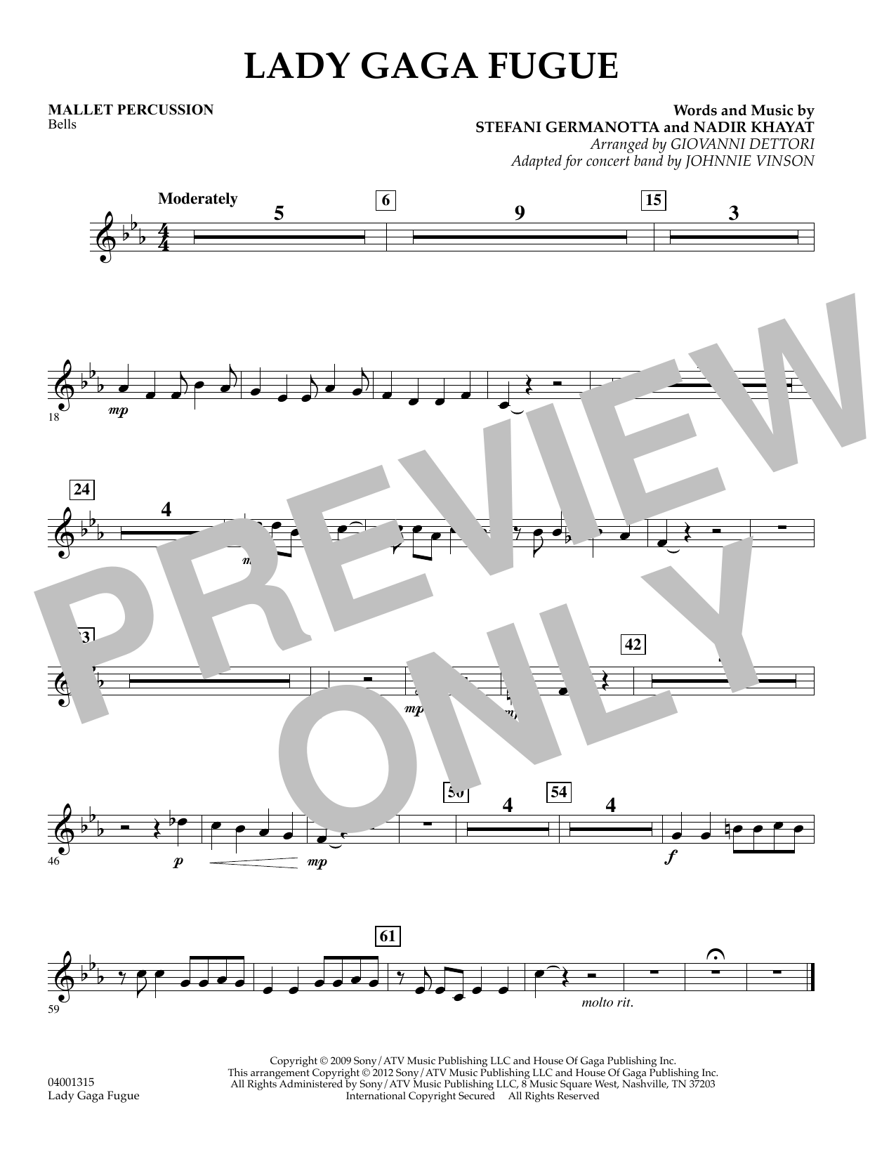 Lady Gaga Fugue – Mallet Percussion Lady Gaga Fugue – Mallet Percussion