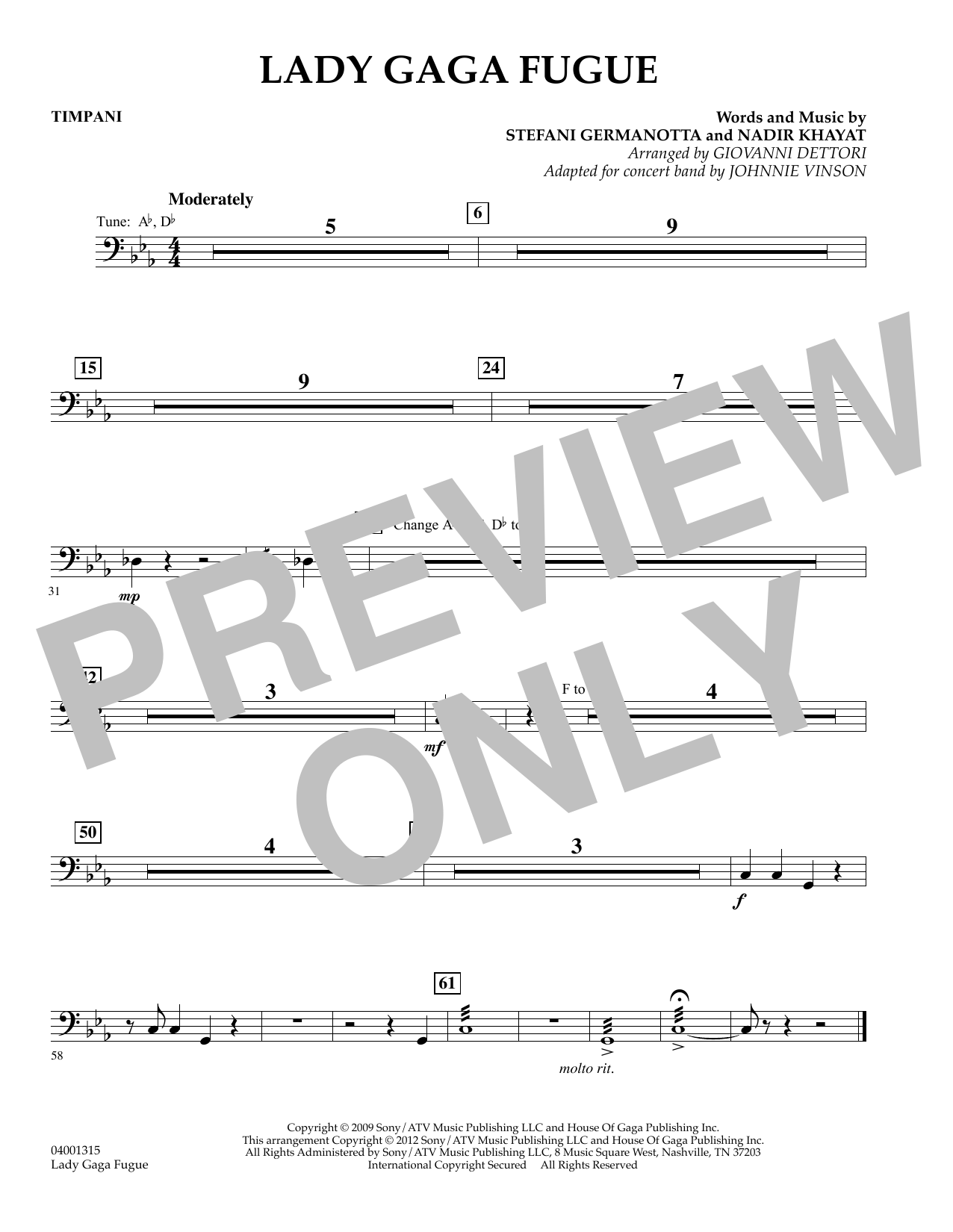 Lady Gaga Fugue – Timpani Lady Gaga Fugue – Timpani