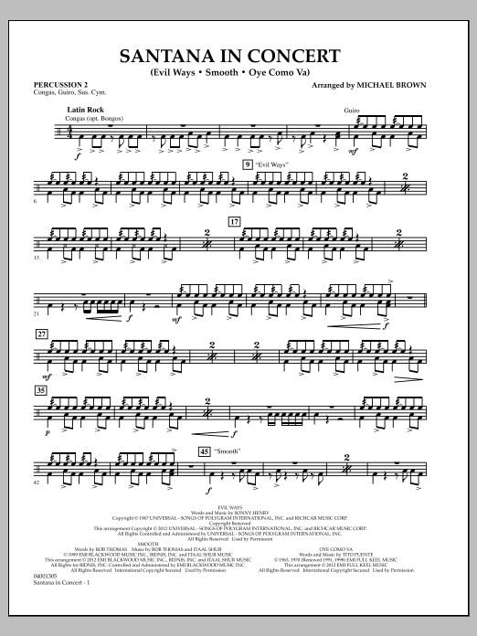 Santana In Concert – Percussion 2 Santana In Concert – Percussion 2