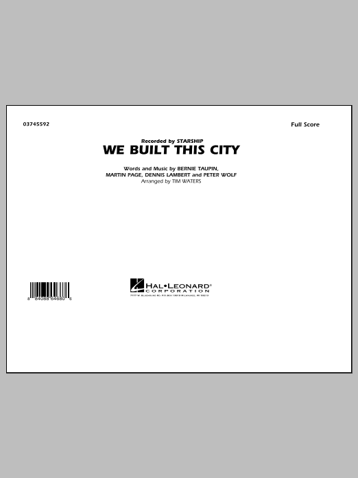 We Built This City – Full Score We Built This City – Full Score