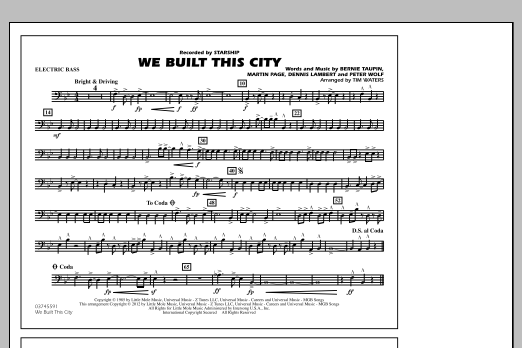 We Built This City – Electric Bass We Built This City – Electric Bass