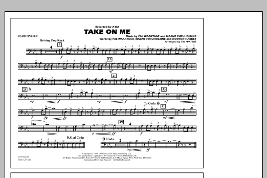Take On Me – Baritone B.C. Take On Me – Baritone B.C.