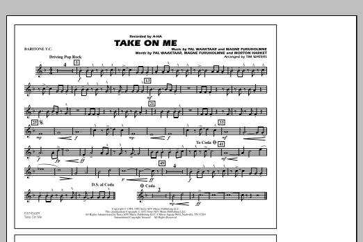 Take On Me – Baritone T.C. Take On Me – Baritone T.C.