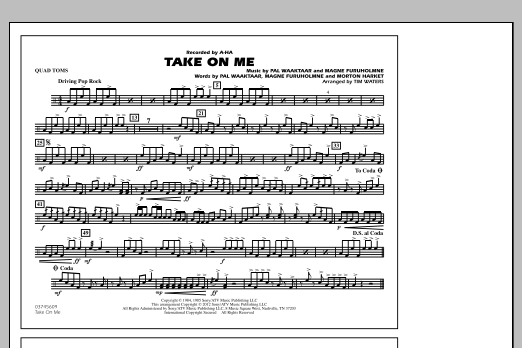 Take On Me – Quad Toms Take On Me – Quad Toms