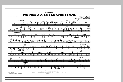 We Need A Little Christmas – Baritone B.C. We Need A Little Christmas – Baritone B.C.