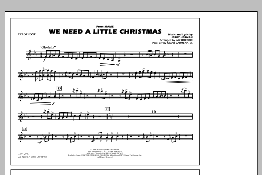 We Need A Little Christmas – Xylophone We Need A Little Christmas – Xylophone