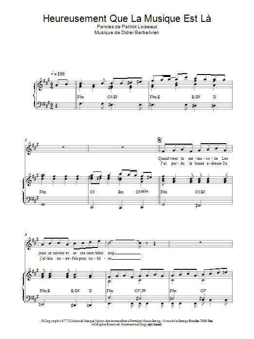 Heureusement Que La Musique Est La Heureusement Que La Musique Est La