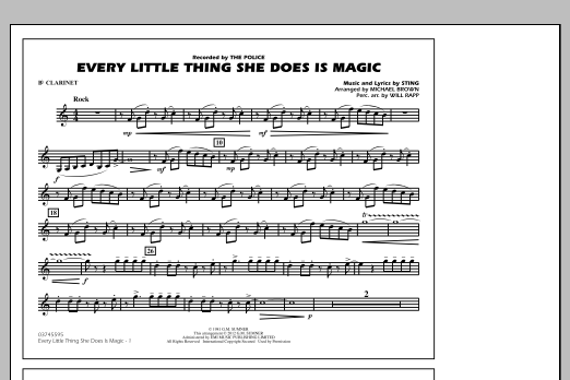 Every Little Thing She Does Is Magic – Bb Clarinet Every Little Thing She Does Is Magic – Bb Clarinet